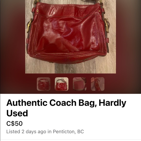 Authentic Coach bag. - Picture 1 of 5